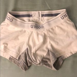 Unico White/grey pouch boxer briefs